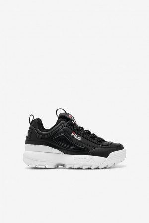 Fila Disruptor 2 Sneakers Negras Blancas Rojas | PQNT19364