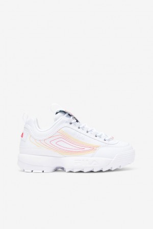 Fila Disruptor 2 Stitch Sneakers Blancas Rosas Naranjas | QFHK70981