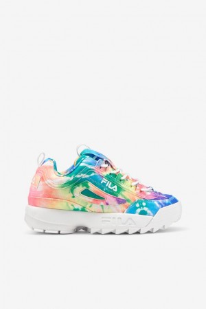 Fila Disruptor 2 Tie Dye Sneakers Mult/Wht/Wht | JGWL96108