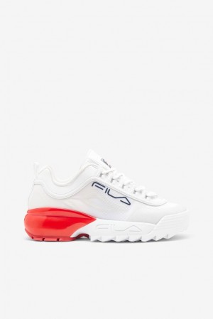 Fila Disruptor 2a Sneakers Blancas Azul Marino Rojas | SFPL91783