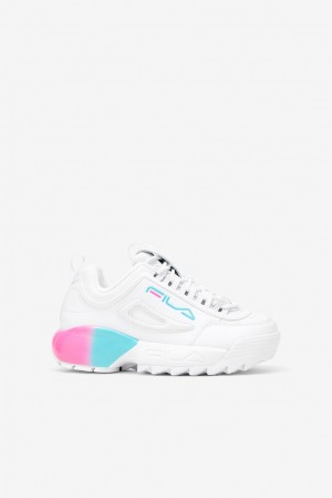 Fila Disruptor 2a Sneakers Blancas Rosas Azules | ABSV76354