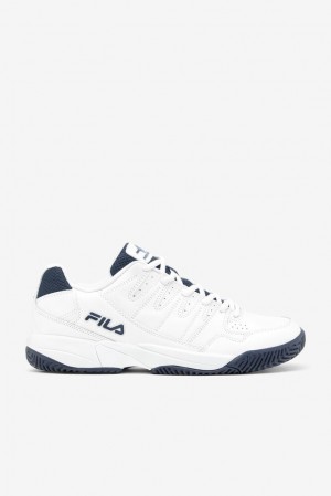 Fila Double Bounce Tennis Shoes Blancas Azul Marino Blancas | KLBP19760