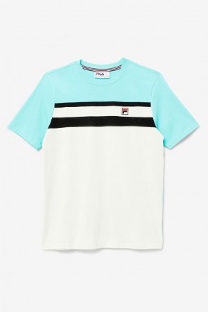 Fila Dover Tee Azules Turquesa Negras | SBLF86721