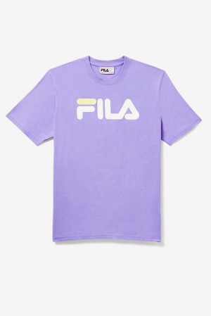 Fila Eagle Tee 597 Violet Tulip | BJWM18039