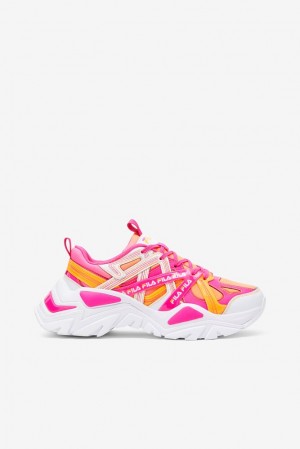 Fila Electrove 2 Stitch Sneakers Blancas Rosas Naranjas | MEVR42690