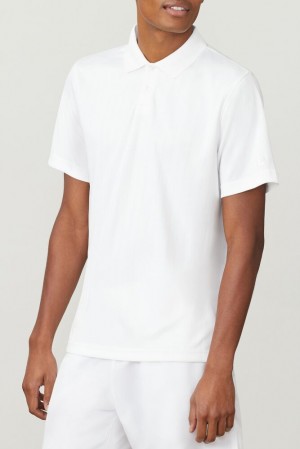 Fila Essentials Drop Needle Polo Blancas | BNRT36519