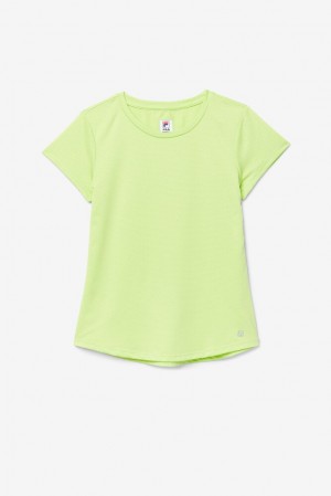 Fila Essentials Short Sleeve Top 540 Wild Lime | SJWN15708