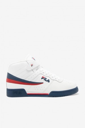 Fila F-13 Sneakers Blancas Azul Marino Rojas | TQHK14309