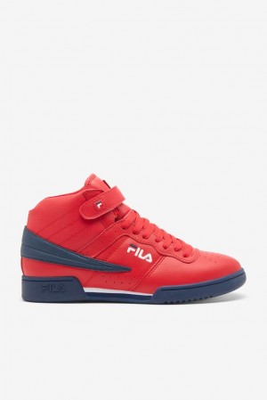 Fila F-13 Sneakers Rojas Azul Marino Blancas | TUQP59478