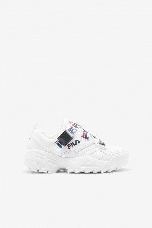 Fila Fast Charge Tennis Shoes Wht/Fnvy/Fred | KMSJ80749