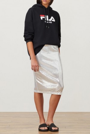 Fila Fila Milano Sequin Skirt Plateadas | FCBY81036