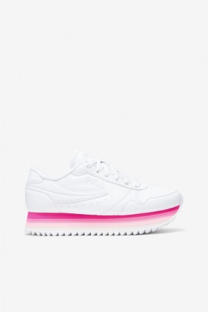 Fila Fila Orbit Stripe Sneakers Blancas Rosas Rosas | VXYZ04365