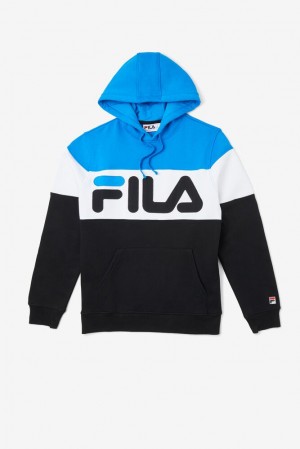 Fila Flamino Hoodie Dblu/Blk/Wht | HBSD14396