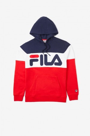 Fila Flamino Hoodie Navy/Cred/Wht | AQCG95064