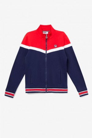 Fila Flint Track Jacket 410 Peacoat | UFJM93742