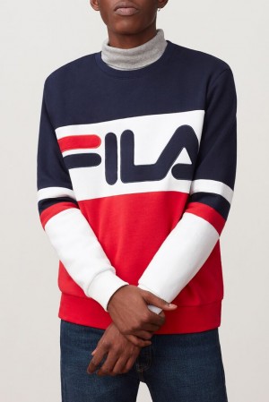 Fila Freddie Sweatshirt Cred/Peac/Wht | BVFK29380