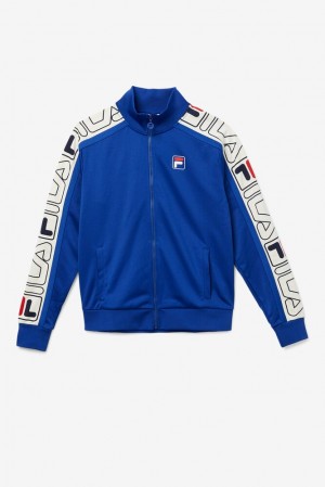 Fila Gatlin Track Jacket Azules Rojas | RSXT37026