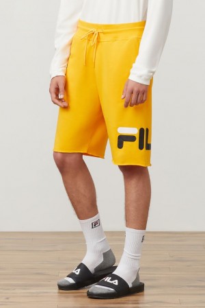 Fila George Short Amarillo Negras Blancas | BFAQ86439