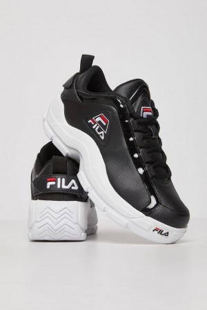 Fila Grant Hill 2 Low Sneakers Negras Blancas Rojas | ZABN06479