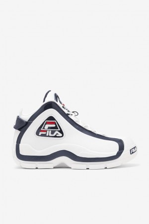 Fila Grant Hill 2 Sneakers Blancas Azul Marino Rojas | ZPDU84053