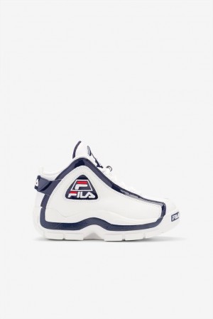 Fila Grant Hill 2 Sneakers Blancas Azul Marino Rojas | QBOI21590