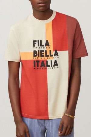 Fila Haru Tee Chili/Corg/Blk | HAVC38051