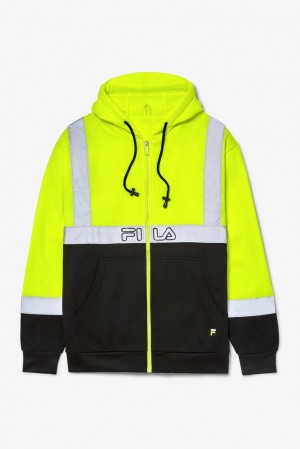 Fila High Visibility Long Sleeve Work Hoodie Amarillo | CNKP82341