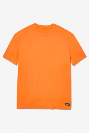 Fila High Visibility Short Sleeve Work Shirt Naranjas | JZKI15790