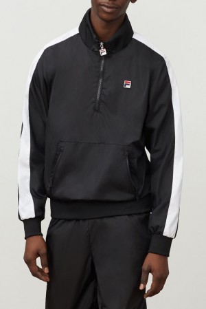 Fila Hopper Windbreaker Blk/Wht | CQEW57260