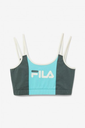 Fila Indira Bra Top Azules Turquesa | NKYX58731