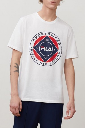 Fila Jordao Graphic Tee Blancas | BCSU46872