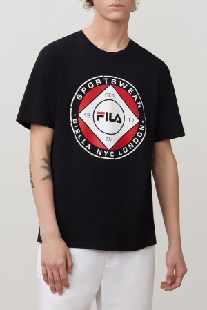 Fila Jordao Graphic Tee Negras | MXAV59042