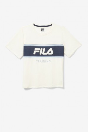 Fila Keep It Cool Tee Blancas Azules | VTBM31594