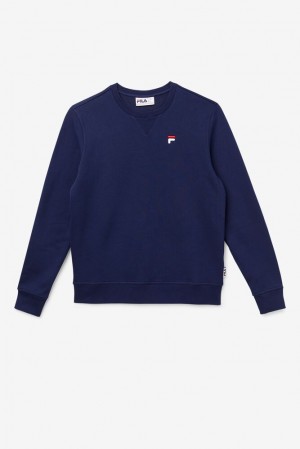 Fila Kieve Sweatshirt 410 Peacoat | GSVD86349