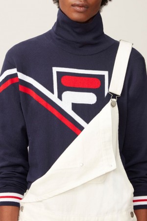 Fila Kobe Turtleneck Sweater Peac/Cred/Wht | YAGP26475