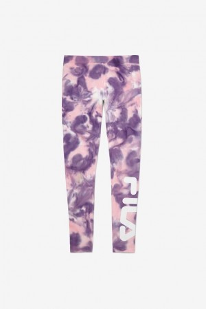 Fila Laila Tie Dye Legging Rosas | TGNR98532