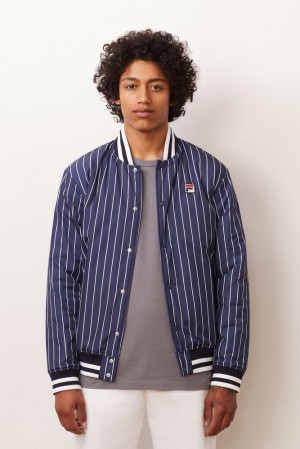 Fila Lakeland Bomber Jacket Peac/Wht | HEOA67049