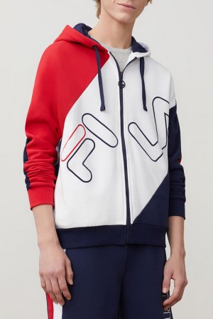 Fila Lazaro Hoodie Cred/Peac/Wht | ALMH94853