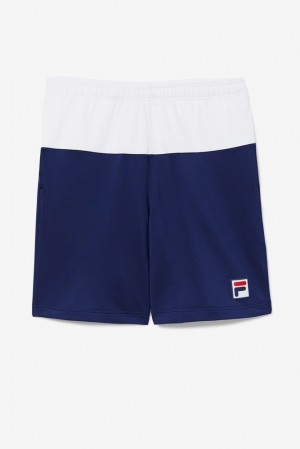 Fila Legends Short Azul Marino Blancas | PLZT42031