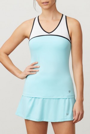 Fila Love Game Racerback Tank Angbl/Wht/Blk | FPJO28039