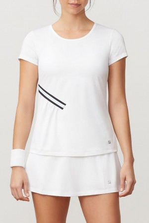 Fila Love Game Short Sleeve Top Blancas | CLYN07916