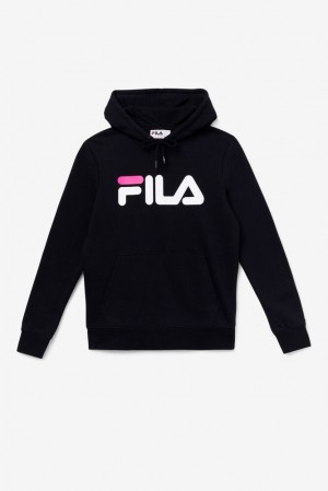 Fila Lucy Hoodie Negras Blancas Rosas | BDTR53291