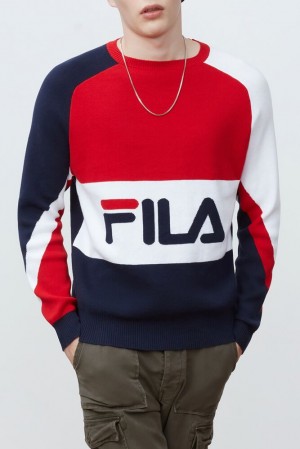 Fila Luke Sweater Peac/Cred/Wht | JSPY95130