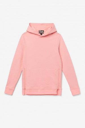 Fila Maddox Pullover Hoodie 681 Strawberry Ice | SOWD86043