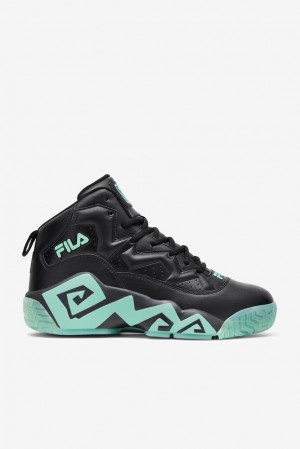 Fila Mb Gid Sneakers Negras Negras Verde Menta | QMBH41375