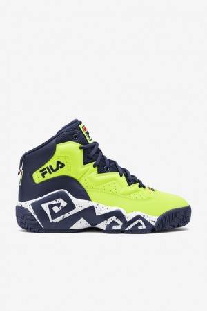 Fila Mb Sneakers Amarillo Azul Marino Blancas | UFGE71032