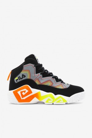 Fila Mb Stitch Sneakers Negras Naranjas | PEAX25681