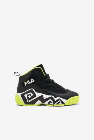 Fila Mb Tennis Shoes Blk/Sfty/Wht | ASKM79230