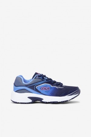 Fila Memory Runtronic Slip Resistant Shoe Casual Shoes Azul Marino Rosas | KRCF28637