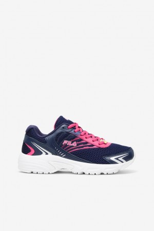 Fila Memory Starform Slip Resistant Shoe Casual Shoes Azul Marino Rosas Plateadas | RHYA89157